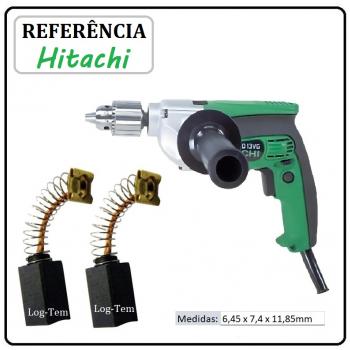JOGO DE ESCOVA DE CARVÃO - FURADEIRA HITACHI - 999-041 - DV 13 VG