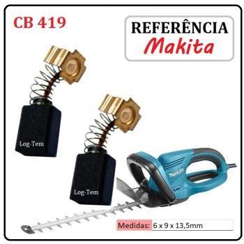 JOGO DE ESCOVA DE CARVÃO - APARADOR DE SECA MAKITA - 195015-1 - CB 419 - UH 5550