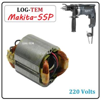 K-4-2-18 / 529089-4 - ESTATOR / BOBINA / CAMPO - FURADEIRA MAKITA SSP 220 V - MHP 160 - POS.31 - ORIGINAL