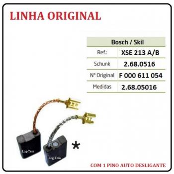 XSE 213 A/B - ESCOVA DE CARVÃO BOSCH - GWS 23-180 - C/ 1 PINOS