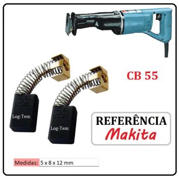 JOGO DE ESCOVA DE CARVÃO - SERRA SABRE MAKITA - 194964-9 - CB 55 - JR 300 V