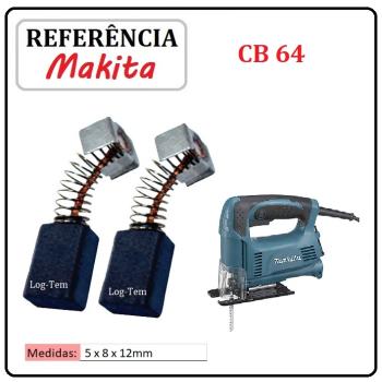 JOGO DE ESCOVA DE CARVÃO - SERRA TICO-TICO MAKITA - 194969-9 - CB 64 - 4326