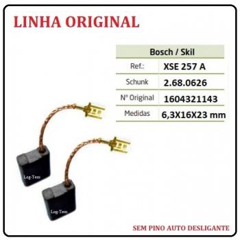 XSE 257 A - ESCOVA DE CARVÃO BOSCH - GWS 22-230 - S/ PINO
