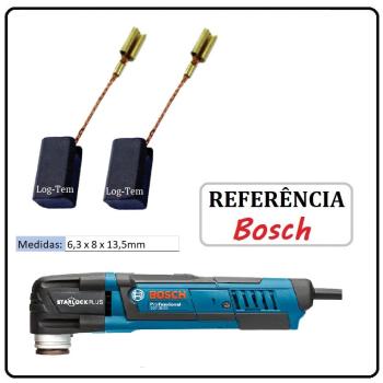 JOGO DE ESCOVA DE CARVÃO - MULTICORTADORA BOSCH - 1619P02870 - 1B37 - GOP 30-28