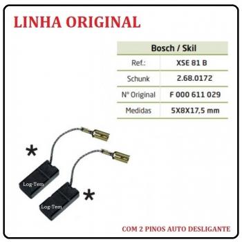 XSE 81 B - ESCOVA DE CARVÃO BOSCH - 1347 - C/ 2 PINOS