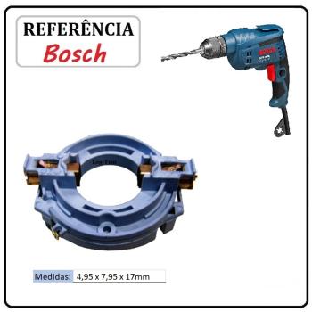 JOGO DE ESCOVA  DE CARVÃO -  FURADEIRA BOSCH - F000611030 - 1AE1 - GBM 10 SRE