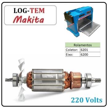 K-2-2-1 / 514908-7 -  INDUZIDO / ROTOR / MOTOR - PLAINA DESENGROSSO MAKITA 220 V - 2012 - POS.4 - ORIGINAL