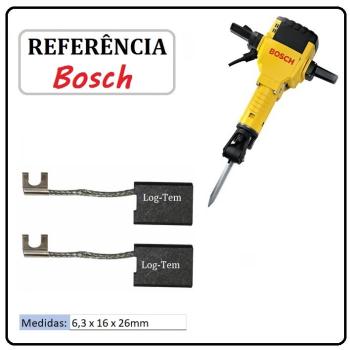 JOGO DE ESCOVA DE CARVÃO - MARTELO BOSCH - 1617000425 - 11304 - GSH 27 - IMPORTADO