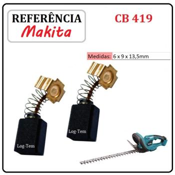 JOGO DE ESCOVA DE CARVÃO - APARADOR DE SECA MAKITA - 195015-1 - CB 419 - UH 5530