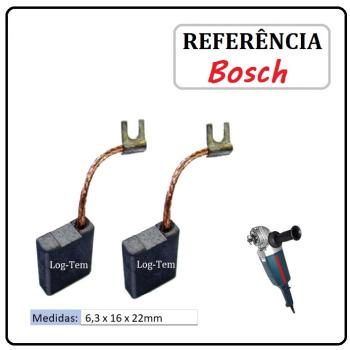 JOGO DE ESCOVA DE CARVÃO - ESMERILHADEIRA BOSCH - 1607014103 - 1331.0