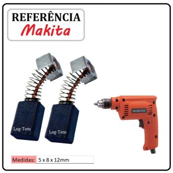 JOGO DE ESCOVA DE CARVÃO - FURADEIRA MAKTEC - 194969-9 - CB 64 - MT 650