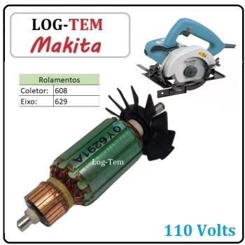 K-2-4-1 / 616291-9 - INDUZIDO / ROTOR / MOTOR - SERRA CIRCULAR MAKITA 110 V - 4200 H - POS.60 - ORIGINAL