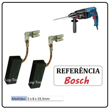 JOGO DE ESCOVA DE CARVÃO - MARTELO BOSCH - 1617000525 - 11BA0 - GBH 2-24 D