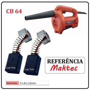 JOGO DE ESCOVA DE CARVÃO - SOPRADOR MAKTEC - 194969-9 - CB 64 - MT 400