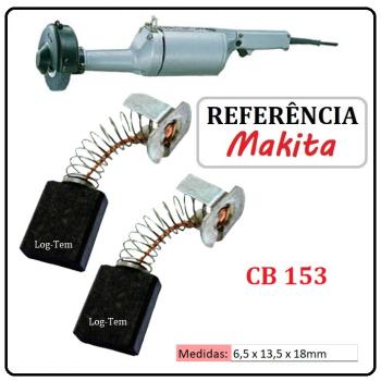 JOGO DE ESCOVA DE CARVÃO - ESMERIL RETO MAKITA - 194985-1 - CB 153 - 9105