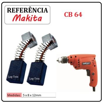 JOGO DE ESCOVA DE CARVÃO - FURADEIRA MAKTEC - 194969-9 - CB 64 - MT 602