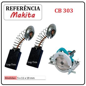 JOGO DE ESCOVA DE CARVÃO - SERRA CIRCULAR MAKITA - 194996-6 - CB 303 - 5606 B