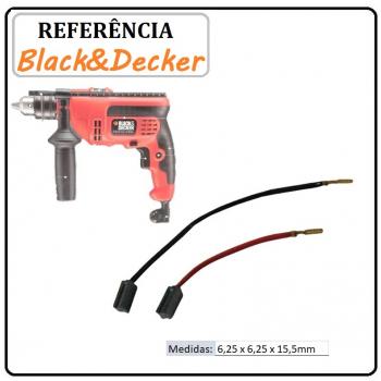 JOGO DE ESCOVA DE CARVÃO - FURADEIRA BLACK & DECKER - N474079 - TM 650 B2