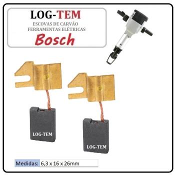 JOGO DE ESCOVA DE CARVÃO - MARTELO BOSCH - CA 65 - 11304.0 - USH 27 - ORIGINAL
