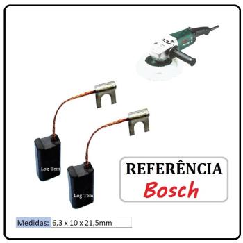 JOGO DE ESCOVA DE CARVÃO - POLITRIZ BOSCH - 1607014126 - 1328.1 - GPO 9-180