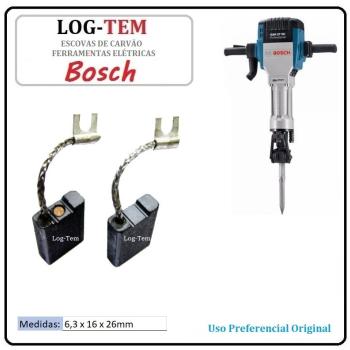 JOGO DE ESCOVA DE CARVÃO - MARTELO BOSCH - 1617000425 - 11C0A - GSH 27 VC