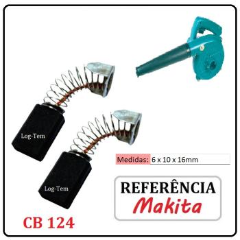 JOGO DE ESCOVA DE CARVÃO - SOPRADOR MAKITA - 194982-7 - CB 124 - 4014 N