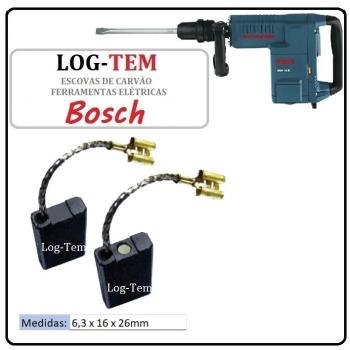 JOGO DE ESCOVA DE CARVÃO - MARTELO BOSCH - 1617014126 - 11316 - GSH 11 E