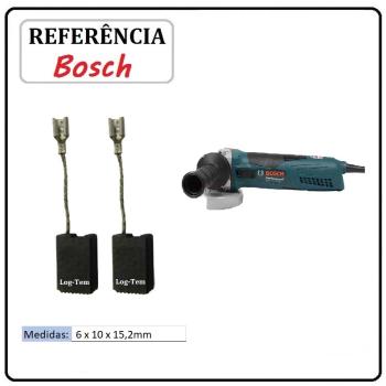 JOGO DE ESCOVA  DE CARVÃO -  ESMERILHADEIRA BOSCH - 1607014176 - 1700 - GWS 1700