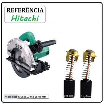JOGO DE ESCOVA DE CARVÃO - SERRA CIRCULAR HITACHI - 999-038 - C 7 SS