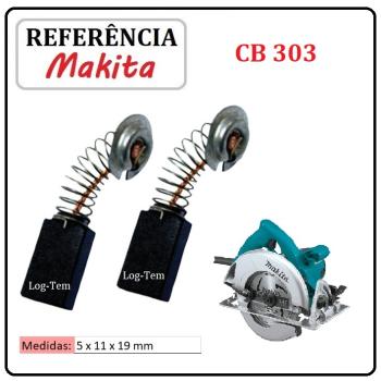 JOGO DE ESCOVA DE CARVÃO - SERRA CIRCULAR MAKITA - 194996-6 - CB 303 - 5740 NB