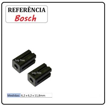 ESCOVA DE CARVÃO BOSCH - 6,2x6,2x11,8 mm