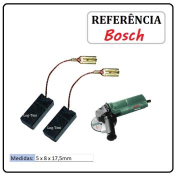 JOGO DE ESCOVA DE CARVÃO - ESMERILHADEIRA BOSCH - 1607014116 - 3278 - PWS 6-115