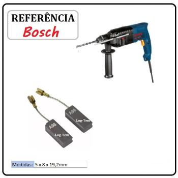 J-1-30 / JOGO DE ESCOVA DE CARVÃO - MARTELETE BOSCH - F000611028 - 11B28 - GBH 2-24 DSR - ORIGINAL