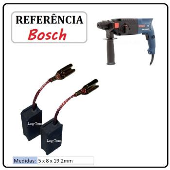 JOGO DE ESCOVA DE CARVÃO - MARTELETE BOSCH - F000611028 - 11B28 - GBH 2-24 DSR