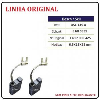 XSE 149 A - ESCOVA DE CARVÃO BOSCH - 11304 - S/ PINO