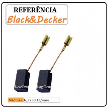 JOGO DE ESCOVA DE CARVÃO - FURADEIRA BLACK & DECKER - 607143 - 1521