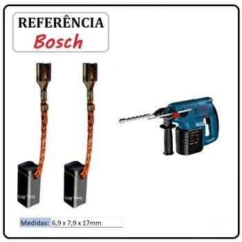 JOGO DE ESCOVA  DE CARVÃO -  MARTELO BOSCH - 1617014131 - 11260 - GBH 24 VRE