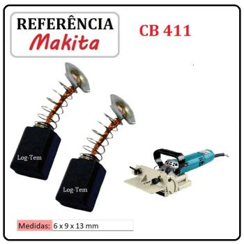 JOGO DE ESCOVA DE CARVÃO - FRESADORA JUNÇÃO MAKITA -  195010-1 - CB 411 - 3901