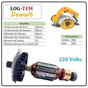 M-3-4-3 / 647896-00 - INDUZIDO / ROTOR / MOTOR - SERRA MARMORE DEWALT 220 V - DW 861 B - POS. 26 - ORIGINAL