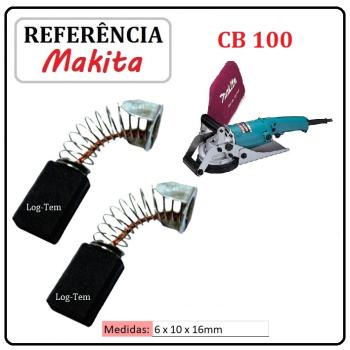 JOGO DE ESCOVA DE CARVÃO - APLANADORA PARA CONCRETO MAKITA - 194974-6 - CB 100 - PC 1100