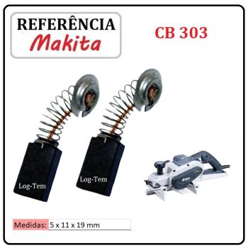 JOGO DE ESCOVA DE CARVÃO - PLAINA MAKITA SSP - 194996-6 - CB 303 - MKP 084