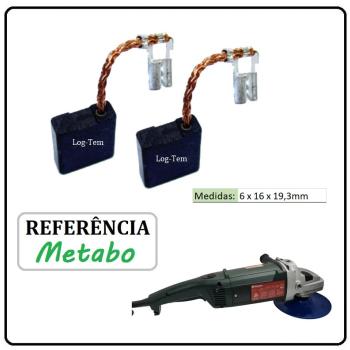 JOGO DE ESCOVA DE CARVÃO - LIXADEIRA METABO - 31603384- W 2280