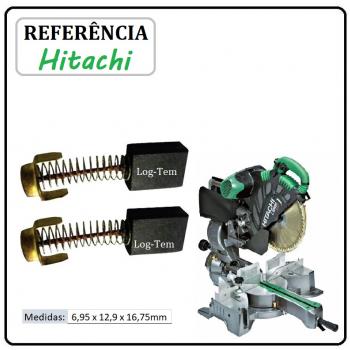 JOGO DE ESCOVA DE CARVÃO - SERRA ESQUADRILHA HITACHI - 999-038 - C 12 RSH