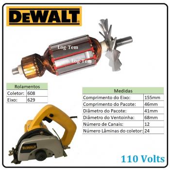 INDUZIDO / ROTOR / MOTOR 110 V - DW 301 - POS.17