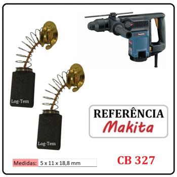 JOGO DE ESCOVA DE CARVÃO - MARTELO MAKITA - 195003-8 - CB 327 - HM 4000 C