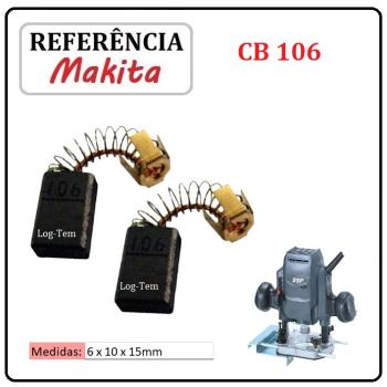 JOGO DE ESCOVA DE CARVÃO - TUPIA MAKITA SSP - 194976-2 - CB 106 - MRP 090