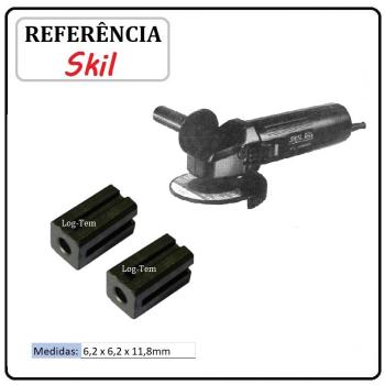 JOGO DE ESCOVA DE CARVÃO - COMBI REBARBADORA SKIL -  2610386546 - 9155