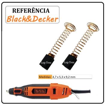JOGO DE ESCOVA DE CARVÃO - MULTI FERRAMENTA BLACK & DECKER - 5140180-78 - RT18 B2