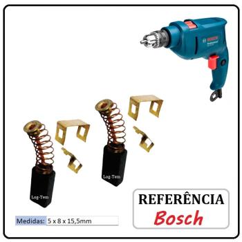 JOGO DE ESCOVA  DE CARVÃO -  FURADEIRA BOSCH - 2604321916 - 1141 - GSB 18-2 RE