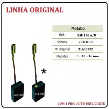 XSE 156 A/B - ESCOVA DE CARVÃO METABO - W 7-115  - C/ 1 PINO AUTO DESLIGANTE